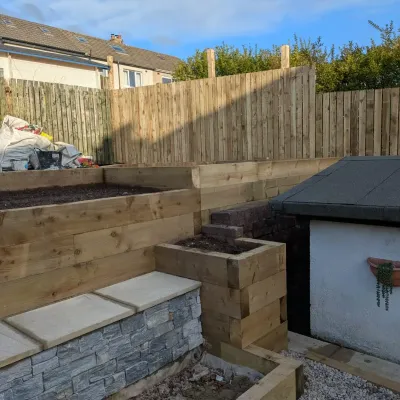 Tiered Garden Sleeper Bearsden 2